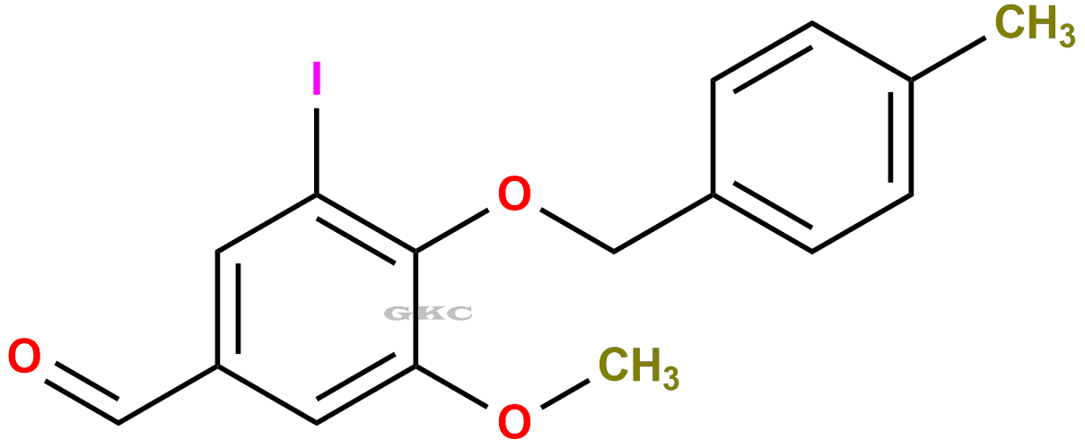 3-Iodo-5-methoxy-4-((4-methylbenzyl)oxy)benzaldehyde